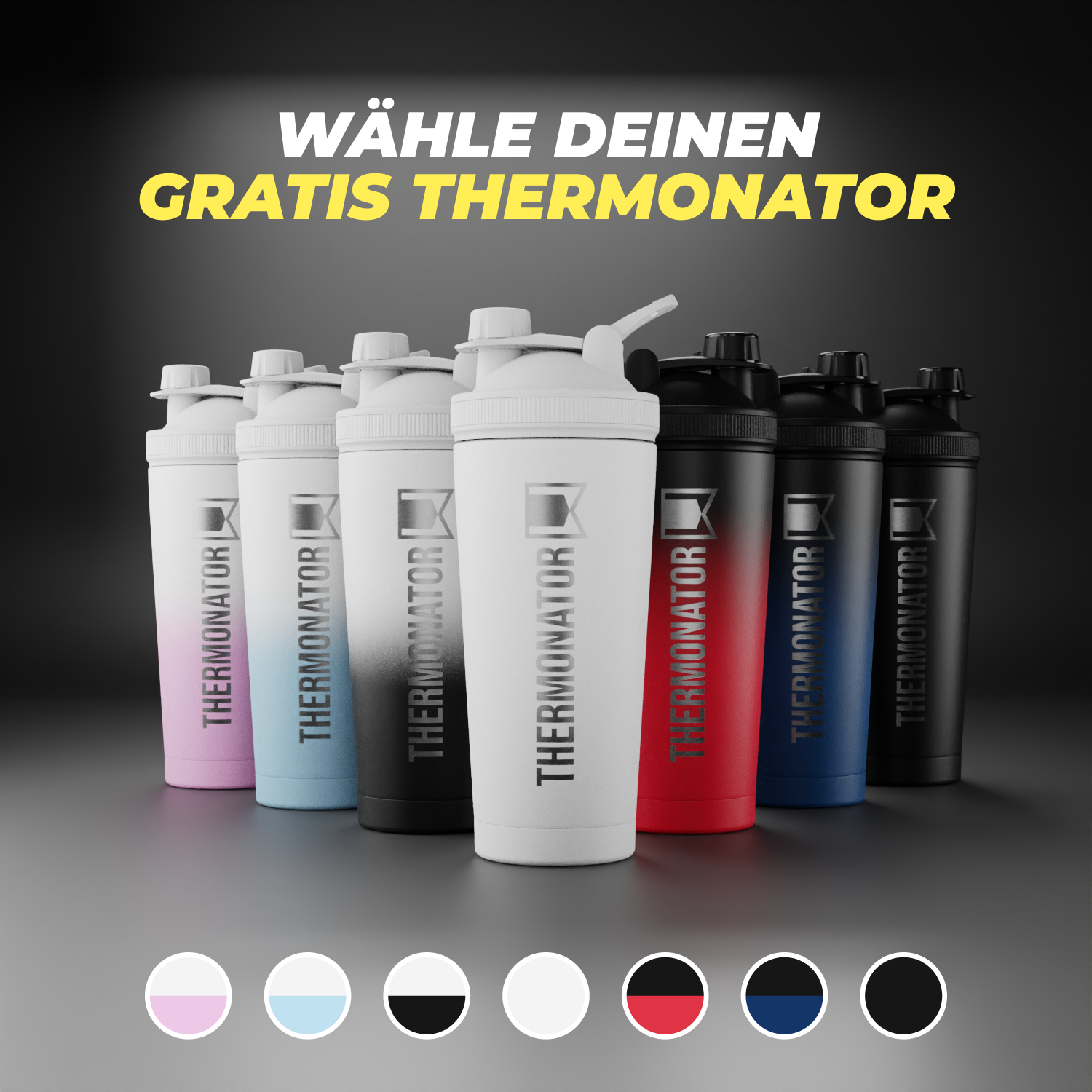 ALL YOU CAN DRINK BUNDLE | 3x Thermo Bottle + GRATIS Thermonator + GRATIS Thermo Cup + GRATIS E-BOOK | BPA FREI